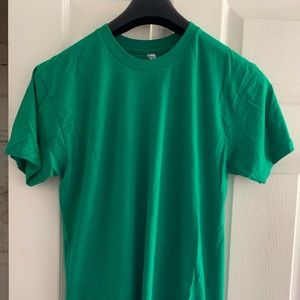 American apparel 50 50 green t shirt